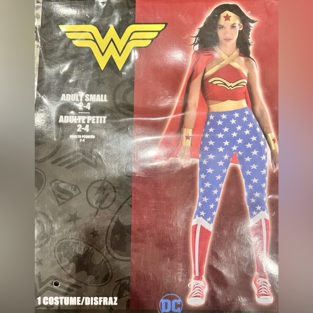 DC Women's Superhero Costume - Red, Blue, and Gold